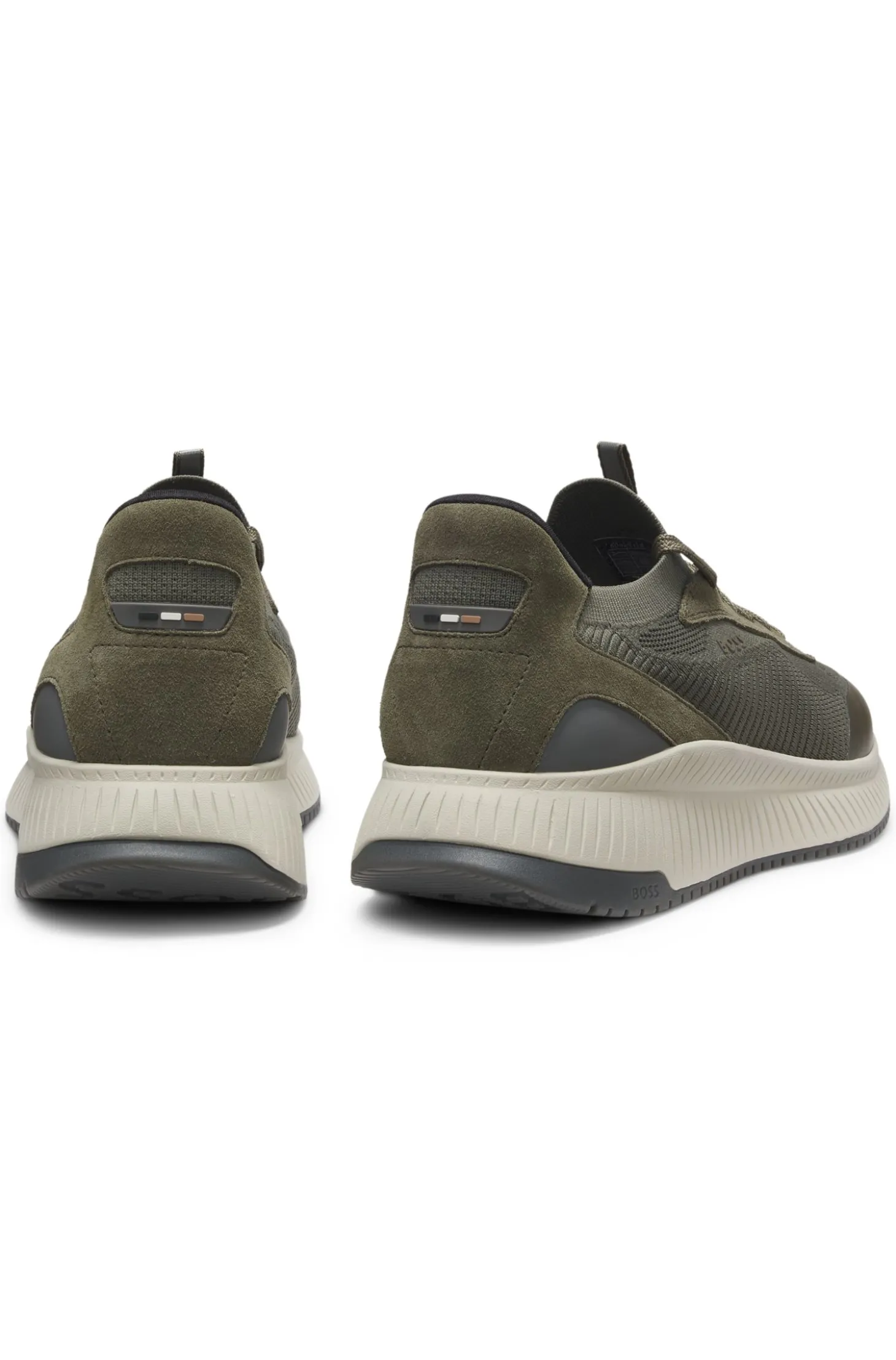 TTNM EVO Sneakers mit gestricktem Obermaterial und Velourslederdetails