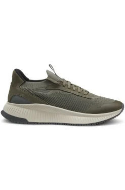 TTNM EVO Sneakers mit gestricktem Obermaterial und Velourslederdetails