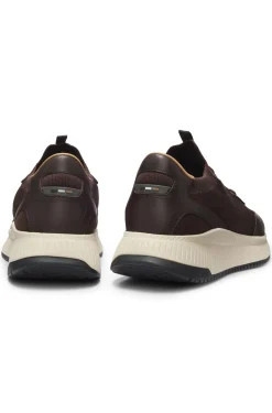 TTNM EVO Sneakers mit gestricktem Obermaterial und Lederdetails