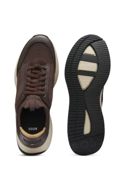 TTNM EVO Sneakers mit gestricktem Obermaterial und Lederdetails