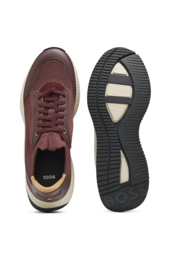 TTNM EVO Sneakers mit gestricktem Obermaterial und Lederdetails
