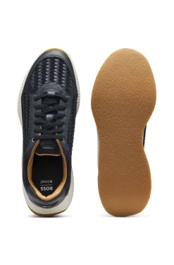TTNM EVO Sneakers mit gewebtem Obermaterial und Velourslederdetails