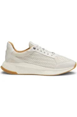 TTNM EVO Sneakers mit gewebtem Obermaterial und Velourslederdetails