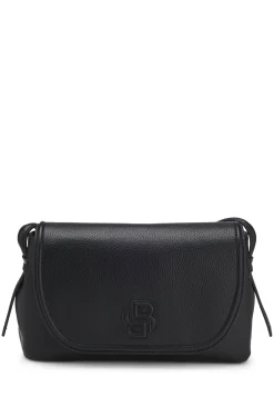 Umhängetasche aus genarbtem Kunstleder mit Double-B-Monogramm