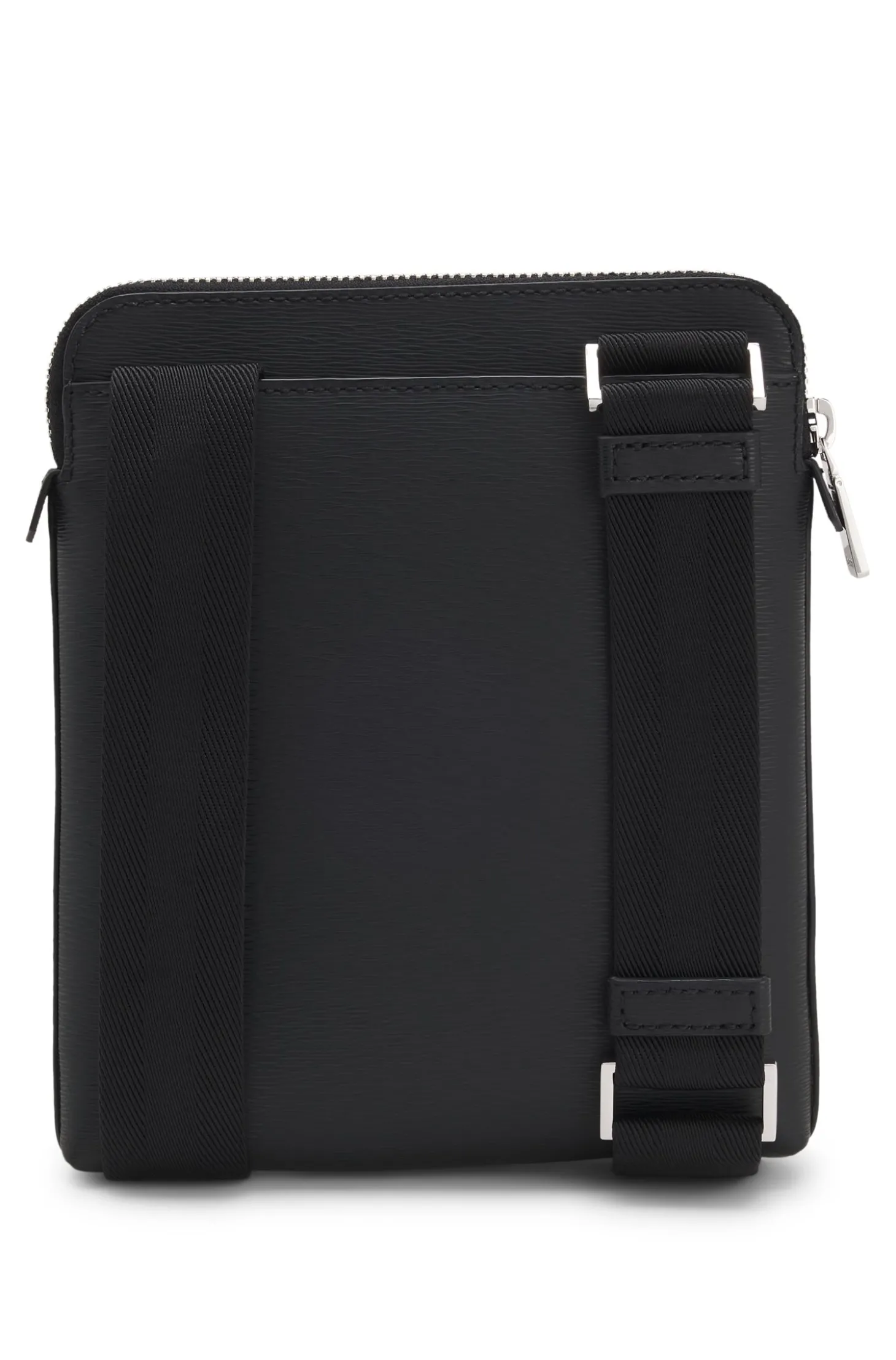 Umhängetasche aus Leder mit Logo-Prägung