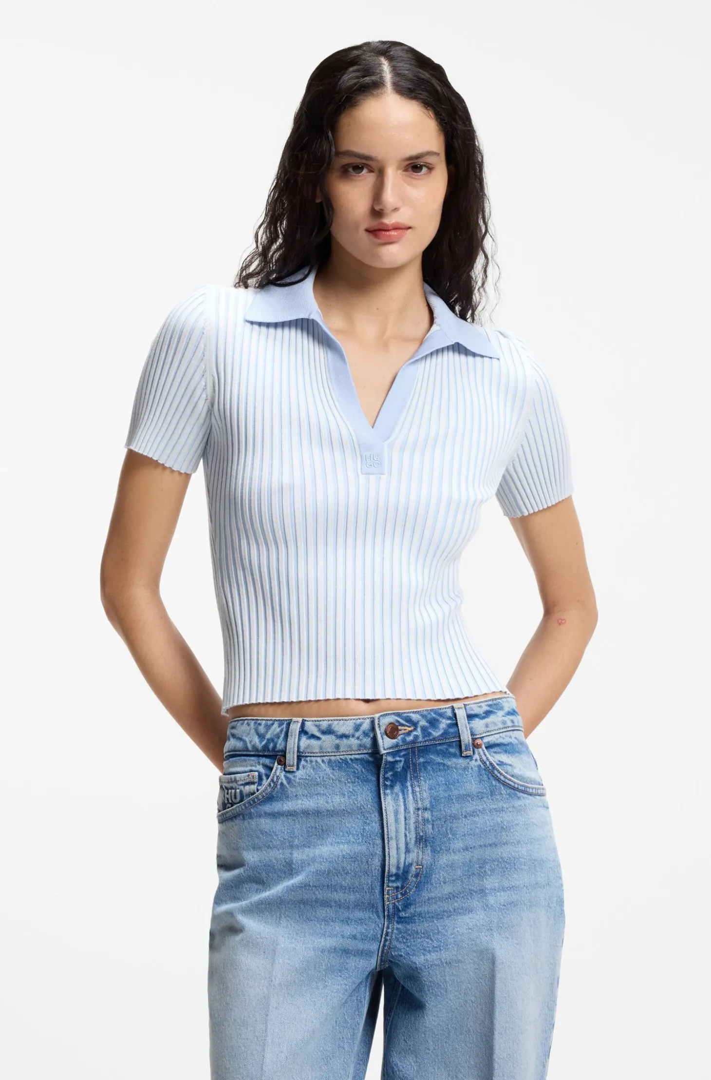 Vanisé-Ripp-Pullover mit Stack-Logo