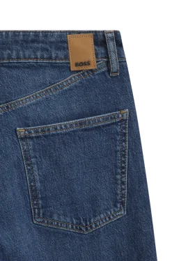 Verkürzte Slim-Fit Jeans aus Stretch-Denim