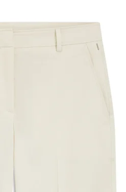 Verkürzte Tapered-Fit Hose aus elastischer Baumwolle