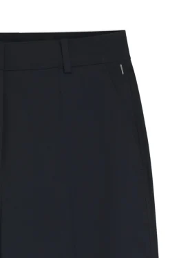 Verkürzte Tapered-Fit Hose aus elastischer Baumwolle