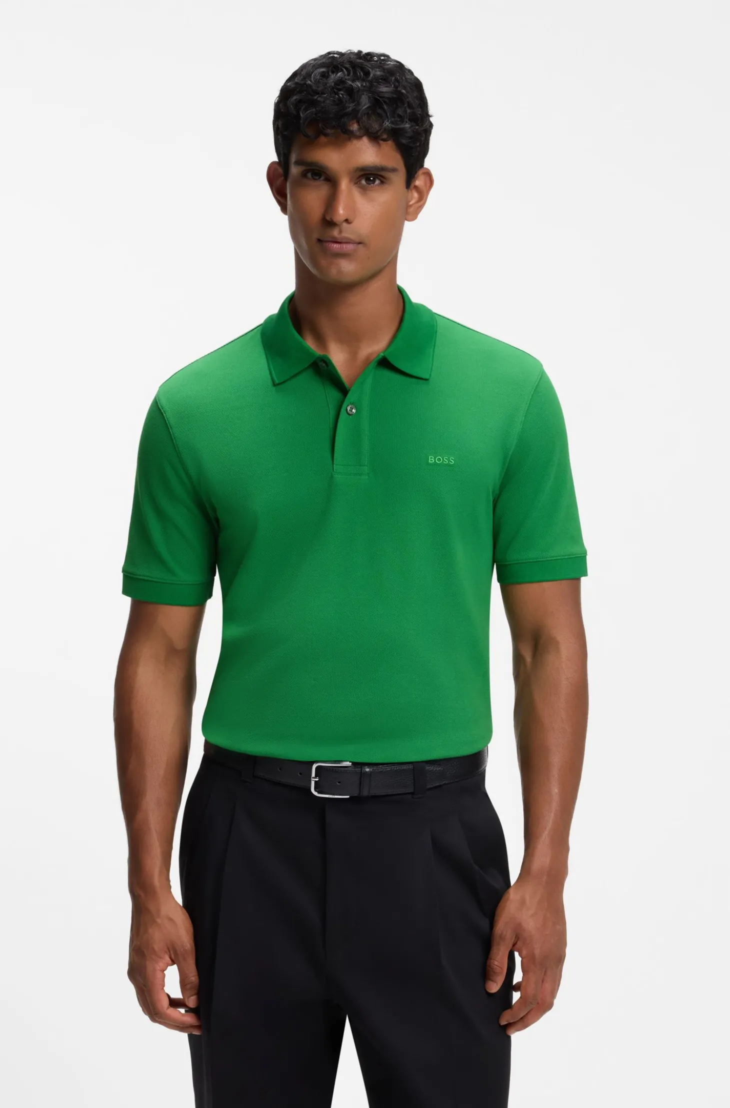 Vielseitig kombinierbares Poloshirt aus softer Baumwolle