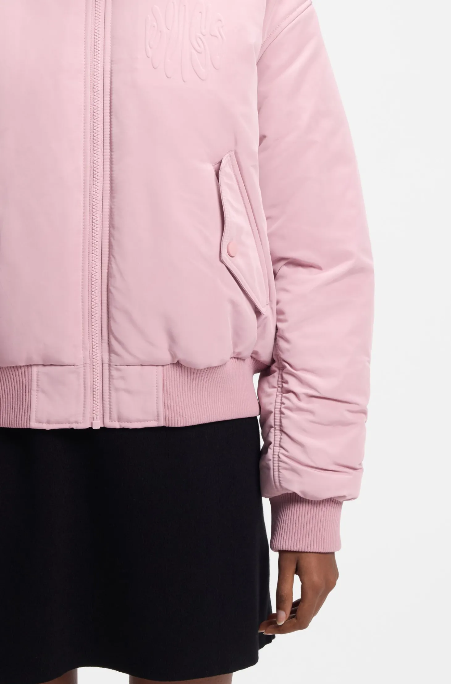Wasserabweisende Bomberjacke mit Logo-Artwork