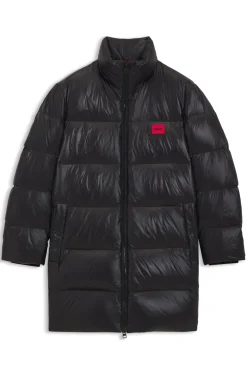 Wasserabweisende Daunenjacke mit Logo-Detail
