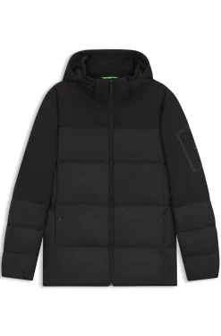 Wasserabweisende Daunenjacke mit abnehmbarer Kapuze