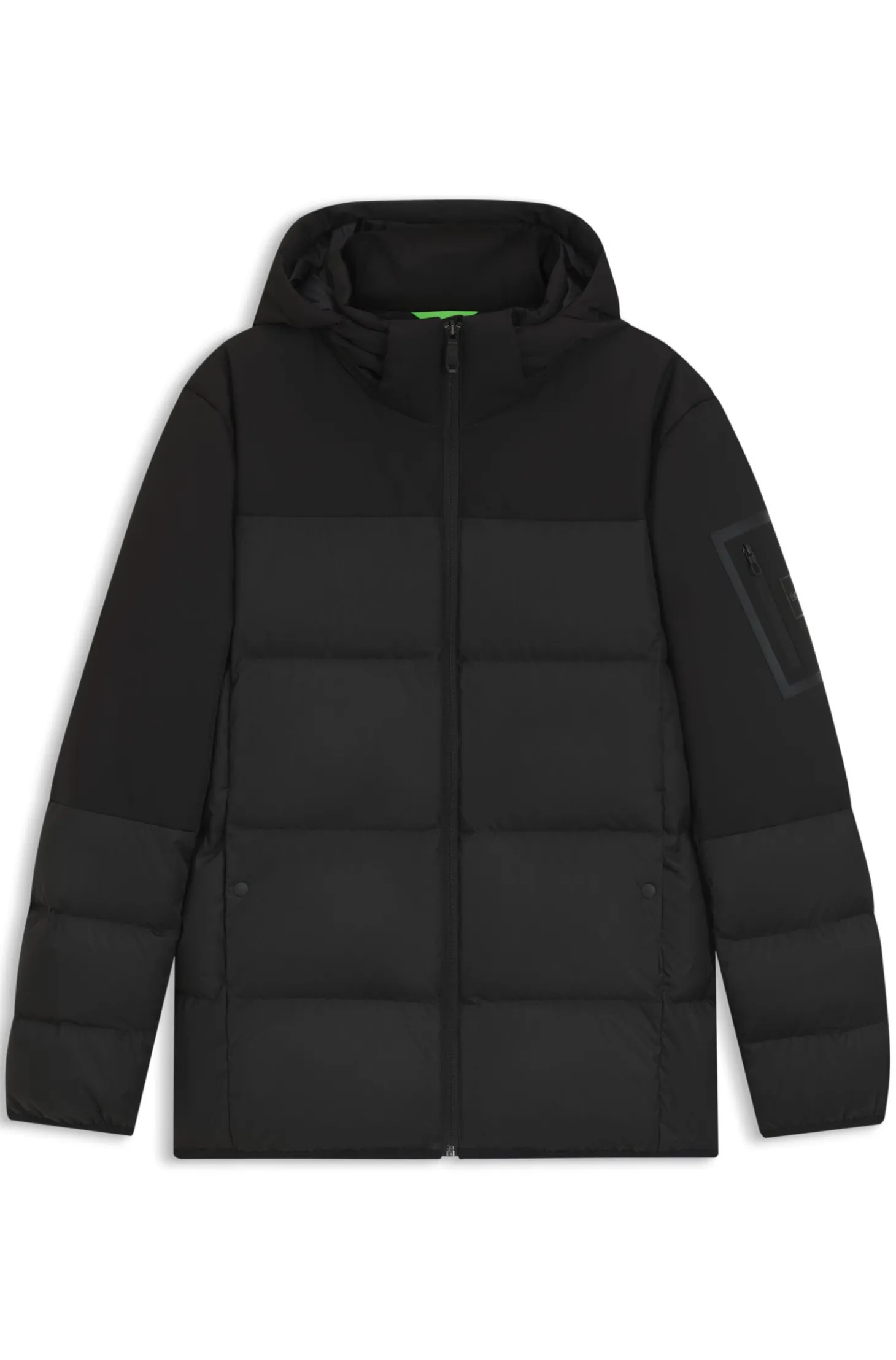 Wasserabweisende Daunenjacke mit abnehmbarer Kapuze
