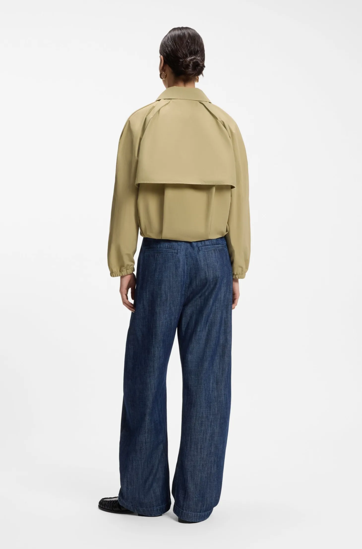 Wasserabweisende Jacke aus Baumwoll-Mix