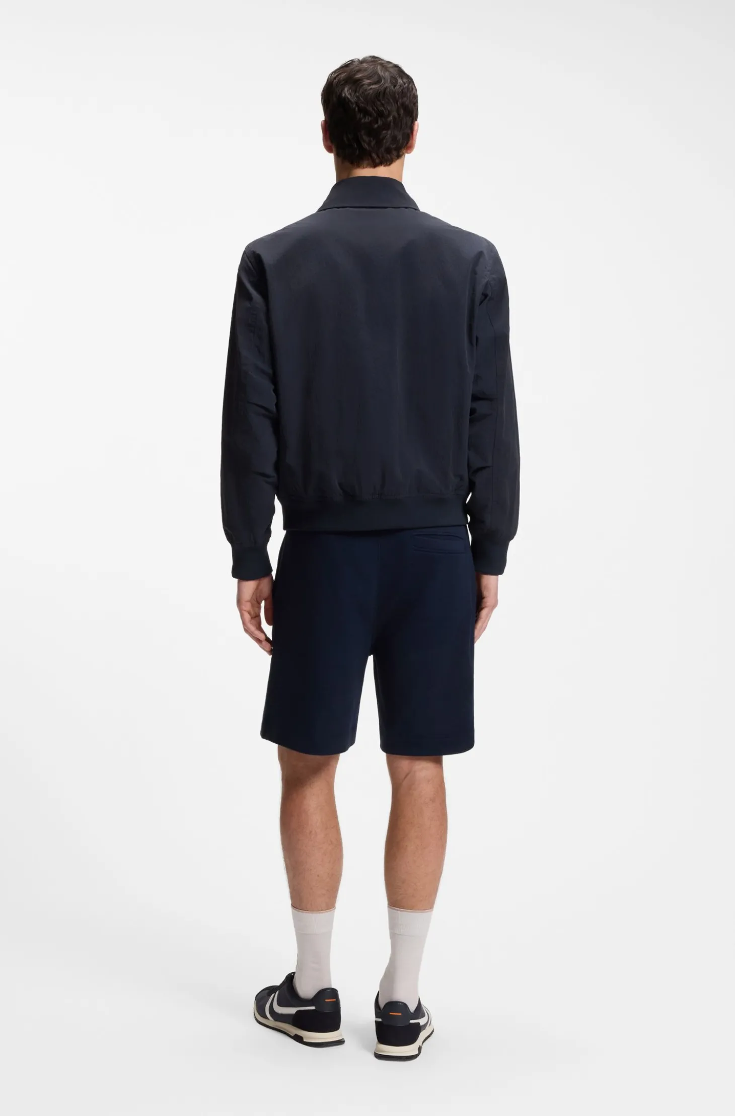 Wasserabweisende Jacke aus Crinkle-Gewebe
