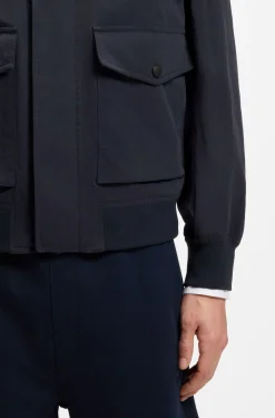 Wasserabweisende Jacke aus Crinkle-Gewebe