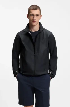 Wasserabweisende Jacke aus Vier-Wege-Stretch-Gewebe