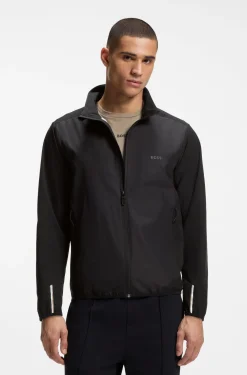 Wasserabweisende Jacke aus Vier-Wege-Stretch-Gewebe