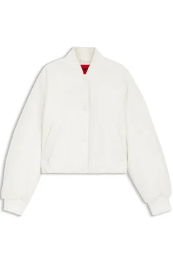 Wasserabweisende Jacke mit Chiffon-Overlay