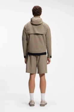Wasserabweisende Jacke mit filigraner Waffelstruktur