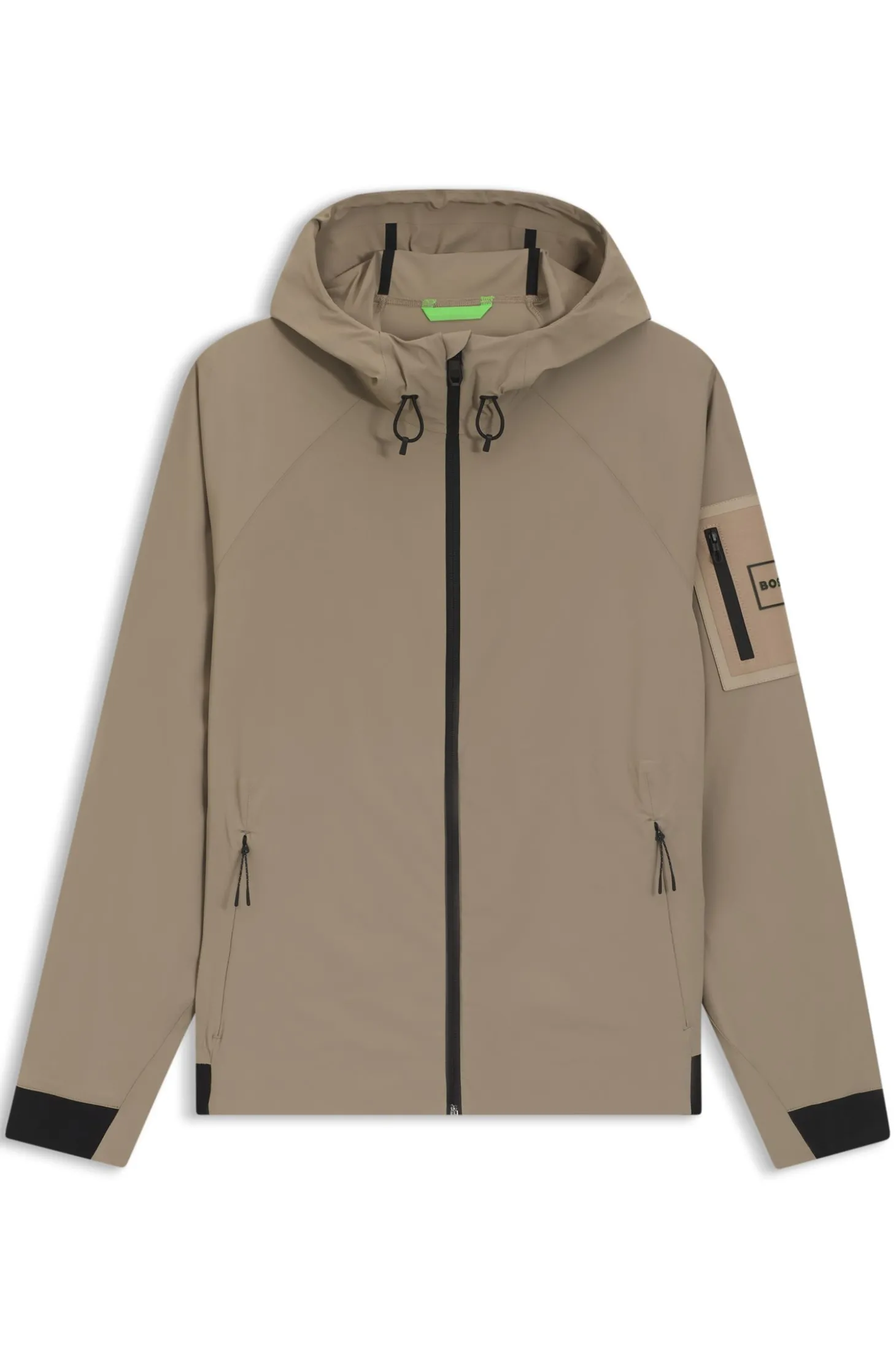 Wasserabweisende Jacke mit filigraner Waffelstruktur