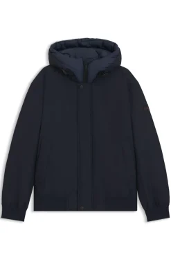 Wasserabweisende Jacke mit kontrastierendem Einsatz