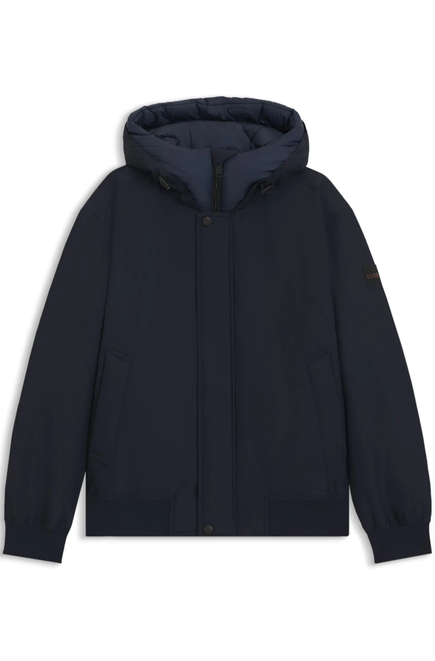 Wasserabweisende Jacke mit kontrastierendem Einsatz