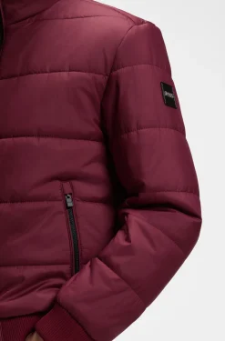 Wasserabweisende Jacke mit Logo-Aufnäher