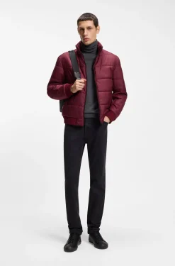 Wasserabweisende Jacke mit Logo-Aufnäher
