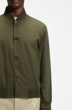 Wasserabweisende Jacke mit Monogramm-Muster an den Ärmeln