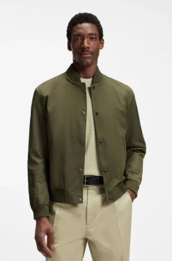Wasserabweisende Jacke mit Monogramm-Muster an den Ärmeln