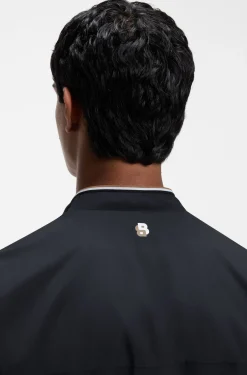 Wasserabweisende Jacke mit Reißverschluss und Logo-Details