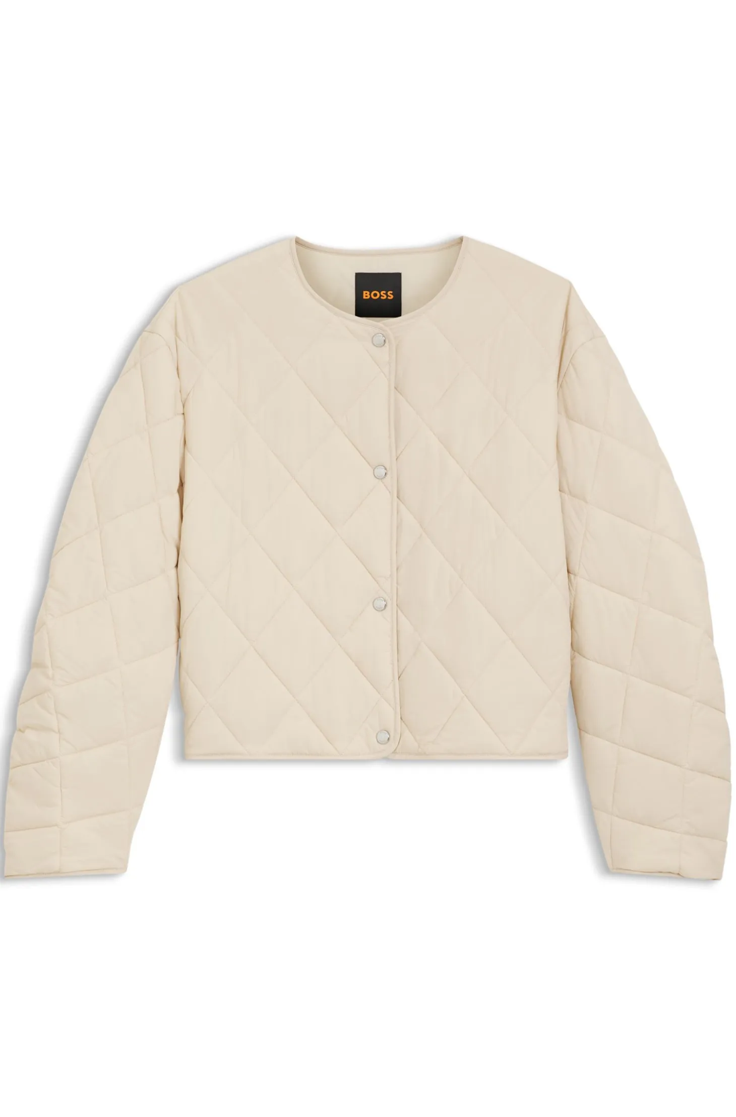 Wasserabweisende Jacke mit Rautensteppung