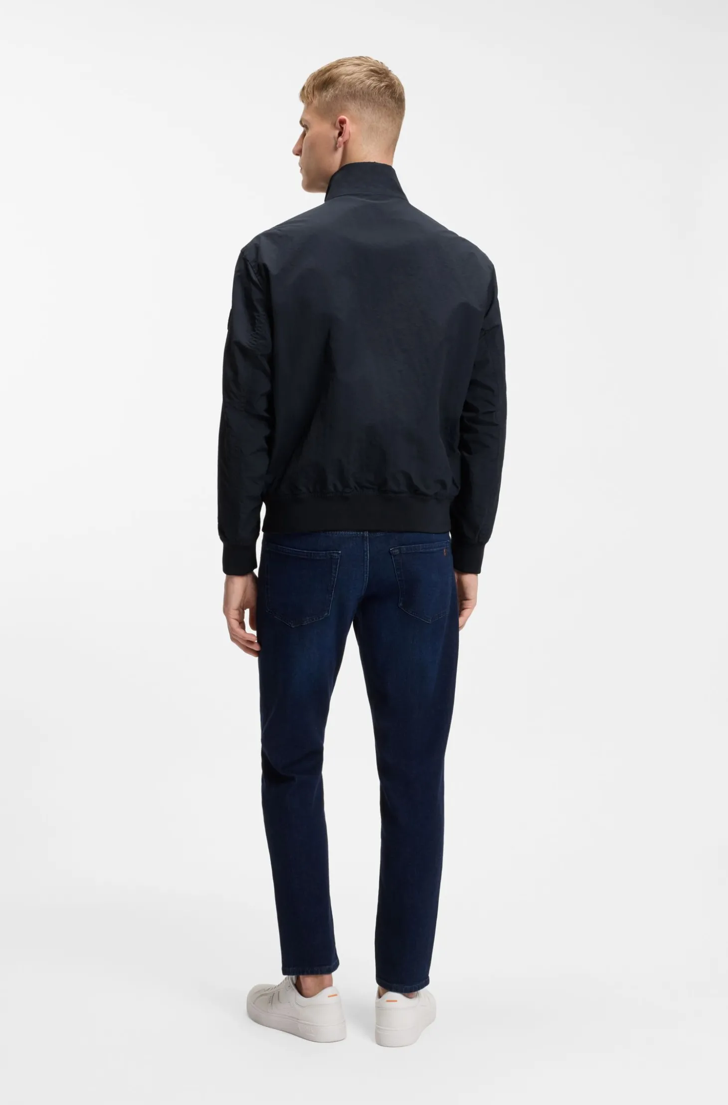 Wasserabweisender Blouson aus Knitter-Gewebe