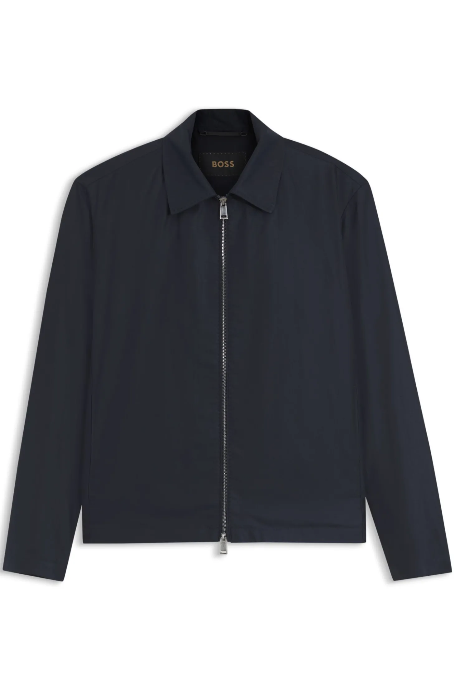 Wasserabweisende Regular-Fit Jacke aus beschichtetem Gewebe
