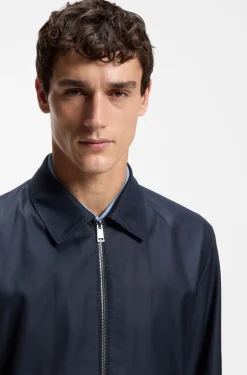 Wasserabweisende Regular-Fit Jacke aus beschichtetem Gewebe