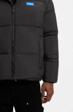 Wasserabweisende Relaxed-Fit Jacke mit Logo-Badge