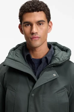 Wasserabweisender Parka mit Logo-Badge