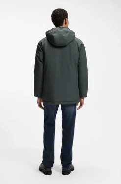 Wasserabweisender Parka mit Logo-Badge