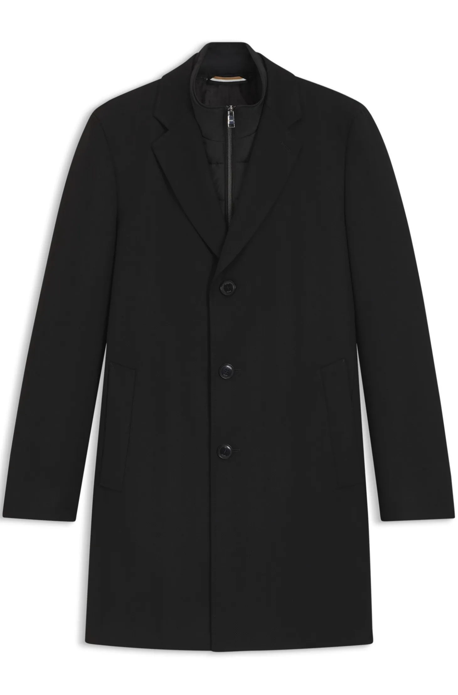 Wasserabweisender Slim-Fit Mantel mit herausnehmbarem Innen-Layer