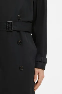 Wasserabweisender Trenchcoat aus Baumwoll-Twill