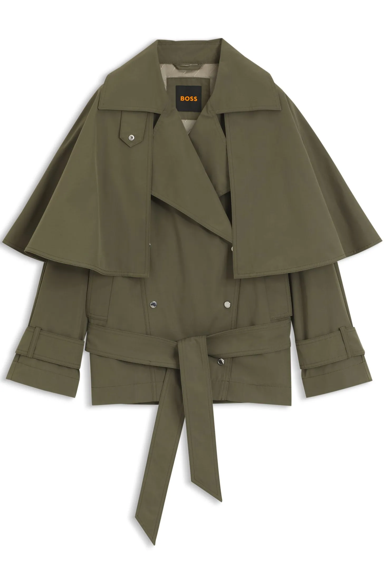 Wasserabweisender Trenchcoat mit Gürtel