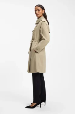 Wasserabweisender Trenchcoat mit Gürtel