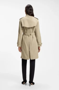 Wasserabweisender Trenchcoat mit Gürtel