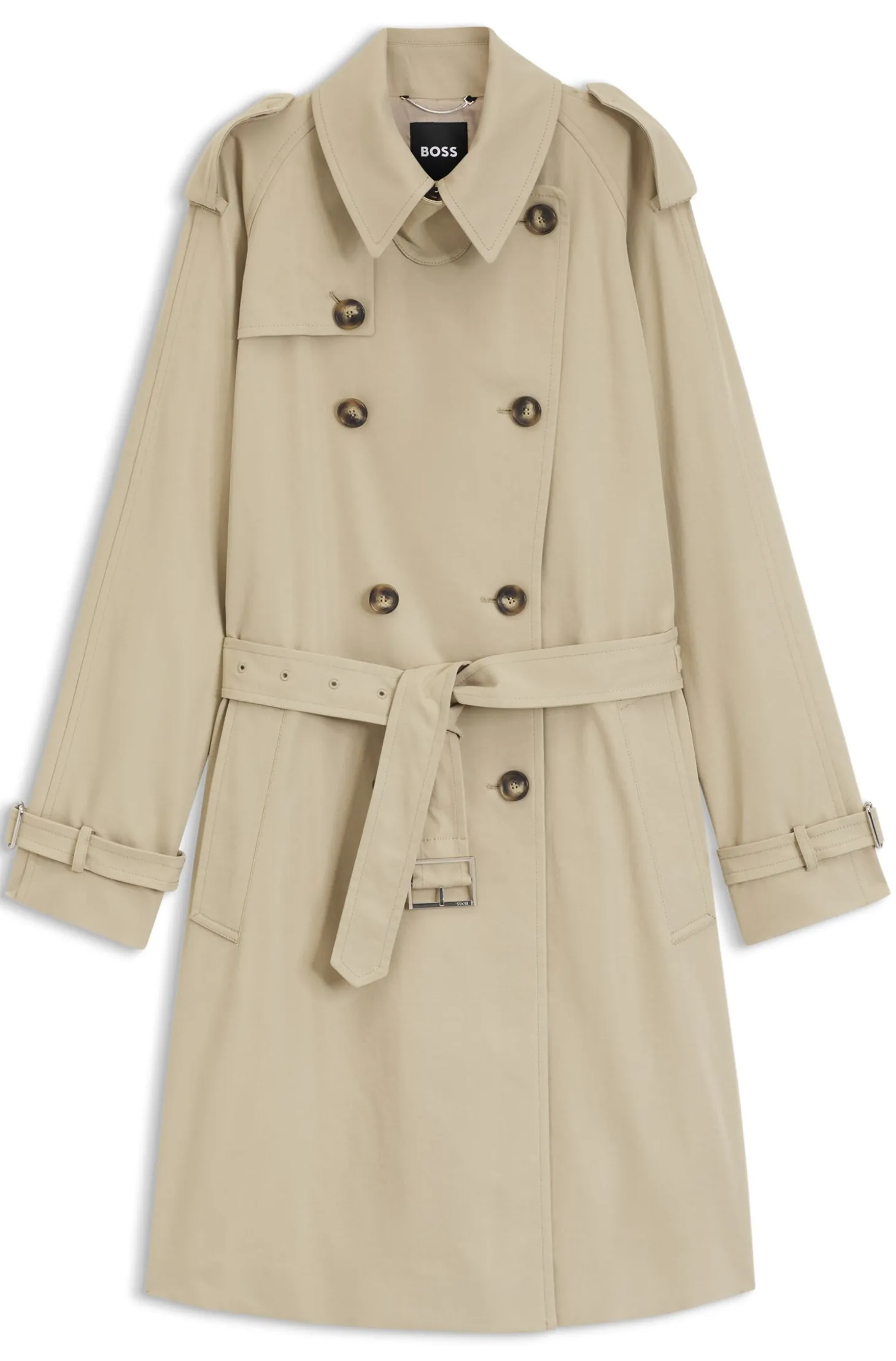 Wasserabweisender Trenchcoat mit Gürtel