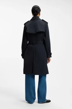 Wasserabweisender Trenchcoat mit Gürtel