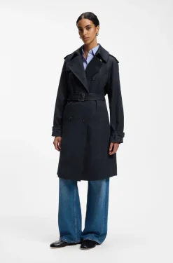 Wasserabweisender Trenchcoat mit Gürtel