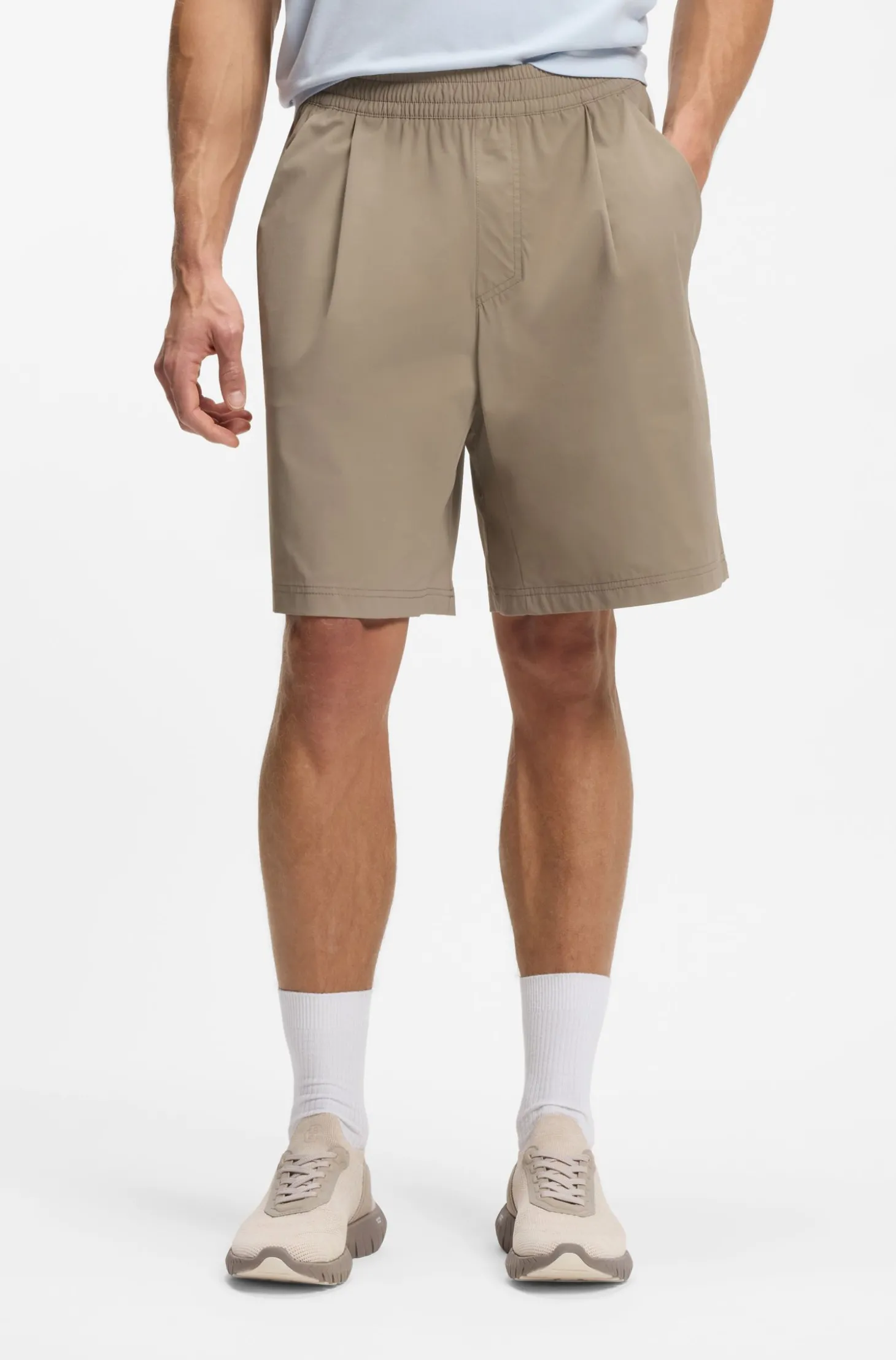 Wasserabweisende Shorts mit feiner Waffelstruktur