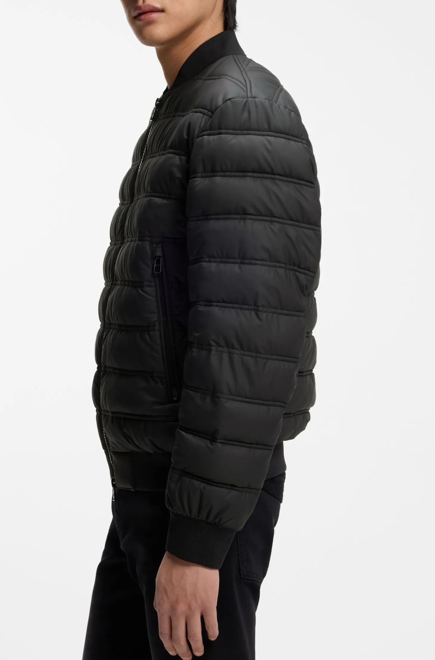 Wasserabweisende Steppjacke mit Zwei-Wege-Reißverschluss